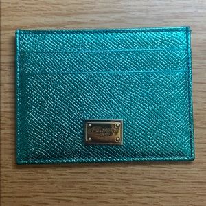 Dolce and Gabbana turquoise wallet